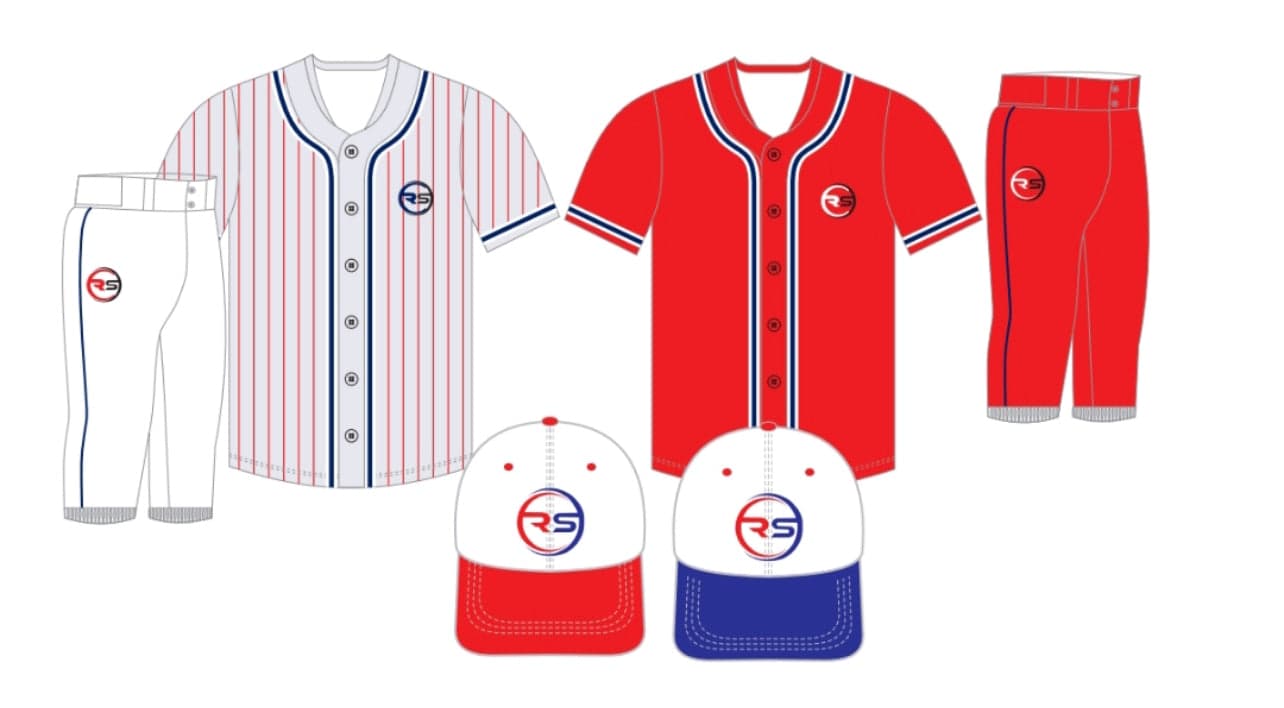 Baseball bundle reference for Two uniforms two hats