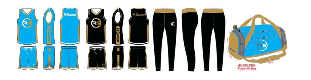 Basketball bundle reference for Two uniforms warm up pants gym bag / Embroidery